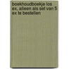 Boekhoudboekje los ex, alleen als set van 5 ex te bestellen