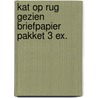 Kat op rug gezien briefpapier pakket 3 ex.