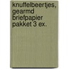 Knuffelbeertjes, gearmd briefpapier pakket 3 ex.
