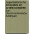 Organisatorische innovaties en groeistrategieen van dienstverlenende bedrijven