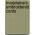 Marjoleine's Embroidered Cards