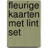 Fleurige kaarten met lint set