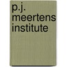 P.J. Meertens institute door Onbekend