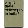 Why is there philosophy in India? by J. Bronkhorst