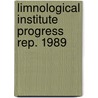 Limnological institute progress rep. 1989 by Parma