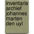 Inventaris archief johannes marten den uyl