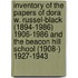 Inventory of the papers of Dora W. Russel-Black (1894-1986) 1906-1986 and the Beacon Hill School (1908-) 1927-1943