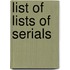 List of lists of serials