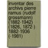 Inventar des Archivs Pierre Ramus (Rudolf Grossmann) (1882-1942) (1826, 1872-) 1882-1936 (-1981)