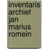 Inventaris archief jan marius romein by Haag