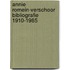 Annie romein-verschoor bibliografie 1910-1985