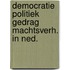 Democratie politiek gedrag machtsverh. in ned.