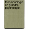 Fenomenologie en grondsl. psychologie door Giorgi