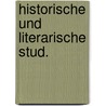 Historische und literarische stud. by Peeters