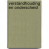 Verstandhouding en onderscheid by Beets