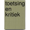 Toetsing en kritiek by Brand