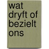 Wat dryft of bezielt ons door Onbekend