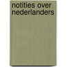 Notities over Nederlanders door R. van Ginkel
