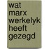 Wat marx werkelyk heeft gezegd
