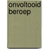 Onvoltooid beroep