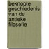 Beknopte geschiedenis van de antieke filosofie