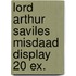 Lord Arthur Saviles misdaad display 20 ex.