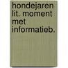 Hondejaren lit. moment met informatieb. door G. Grass