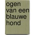 Ogen van een blauwe hond