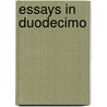 Essays in duodecimo door Simon Vestdijk