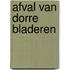Afval van dorre bladeren