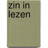 Zin in lezen door Marlies de Wever