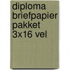 Diploma briefpapier pakket 3x16 vel by Unknown