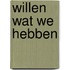 Willen wat we hebben