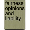 Fairness opinions and liability by Parijs, Sergei
