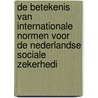 De betekenis van internationale normen voor de Nederlandse sociale zekerhedi door F.J.L. Pennings