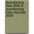 Jaarrekening MKB 2009 & Jaarrekening MKB Checklist 2009