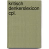Kritisch denkerslexicon cpl. door Hans Achterhuis