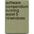 Software compendium running excel 5 nl/windows