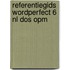 Referentiegids Wordperfect 6 NL DOS OPM