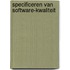 Specificeren van software-kwaliteit