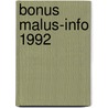Bonus malus-info 1992 door Onbekend