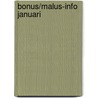 Bonus/malus-info januari door Onbekend
