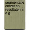 Segmentatie omzet en resultaten in e.g. door Marc Smeets