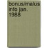 Bonus/malus info jan. 1988