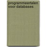 Programmeertalen voor databases by Rooy