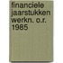 Financiele jaarstukken werkn. o.r. 1985