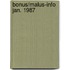 Bonus/malus-info jan. 1987