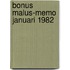 Bonus malus-memo januari 1982