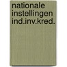 Nationale instellingen ind.inv.kred. by Ursel Scheffler