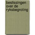 Beslissingen over de ryksbegroting